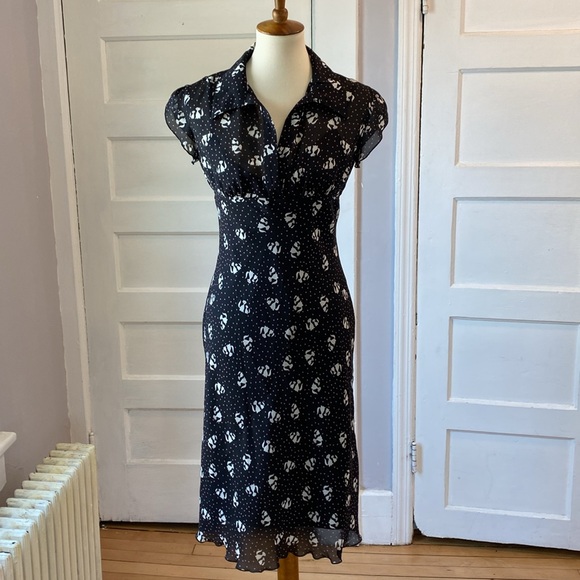 Speechless Dresses & Skirts - Speechless Black Dress with White Cats, Size 7